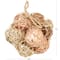 Light Brown Dried Plant Handmade Orbs & Vase Filler with Fishnet Bag Set